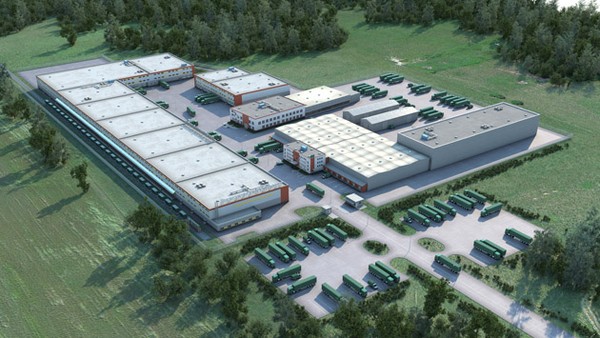 Логистический и производственный комплекс «Южный» после окончания строительства